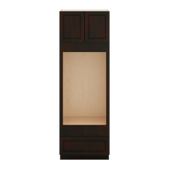 J&K Espresso K8 Double Oven w/One (1) Bottom Drawer 30" W x 90" H x 27" D