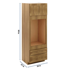 J&K Butterscotch B8 Single Oven w/Two (2) Bottom Drawers 30" W x 90" H x 27" D