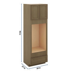 J&K Hazel H8 Double Oven w/One (1) Bottom Drawer 30" W x 96" H x 27" D