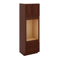 J&K Mahogany J5 Single Oven w/Two (2) Bottom Drawers 30" W x 96" H x 27" D