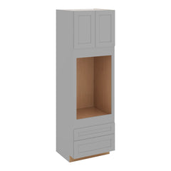 J&K Castle Grey S5 Single Oven w/Two (2) Bottom Drawers 30" W x 96" H x 27" D