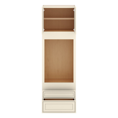 J&K Pearl Glazed H9 Single Oven w/Two (2) Bottom Drawers 30" W x 96" H x 27" D