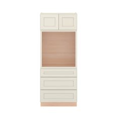 Modernform Cabinet Slim Dove White 33" W X 84" H X 24" D Oven Cabinet With 3 Drawers