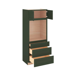 Modernform Cabinet Slim Sage Green 33" W X 84" H X 24" D Oven Cabinet With 3 Drawers