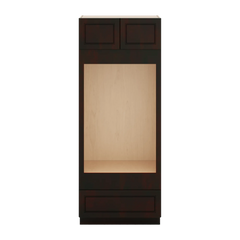 J&K Espresso K8 Double Oven w/One (1) Bottom Drawer 33" W x 84" H x 27" D