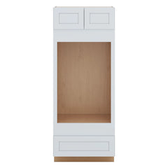 J&K White Shaker S8 Double Oven w/One (1) Bottom Drawer 33" W x 84" H x 27" D