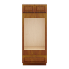 J&K Mocha Glazed K10 Double Oven w/One (1) Bottom Drawer 33" W x 84" H x 27" D