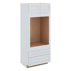 J&K White Shaker S8 Single Oven w/Two (2) Bottom Drawers 33" W x 84" H x 27" D