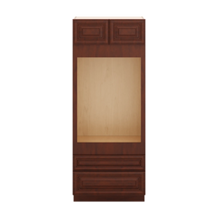 J&K Mahogany J5 Single Oven w/Two (2) Bottom Drawers 33" W x 84" H x 27" D