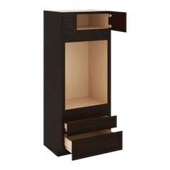 J&K Espresso K8 Single Oven w/Two (2) Bottom Drawers 33" W x 84" H x 27" D