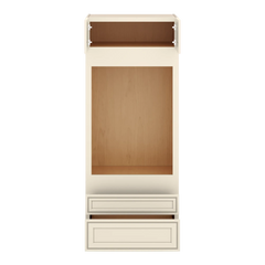 J&K Pearl Glazed H9 Single Oven w/Two (2) Bottom Drawers 33" W x 84" H x 27" D