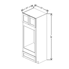 J&K Hazel H8 Double Oven w/One (1) Bottom Drawer 33" W x 90" H x 27" D