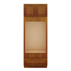 J&K Mocha Glazed K10 Double Oven w/One (1) Bottom Drawer 33" W x 90" H x 27" D