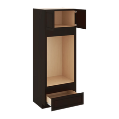 J&K Espresso K8 Double Oven w/One (1) Bottom Drawer 33" W x 90" H x 27" D