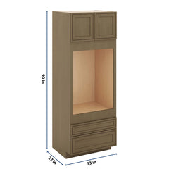 J&K Hazel H8 Single Oven w/Two (2) Bottom Drawers 33" W x 90" H x 27" D