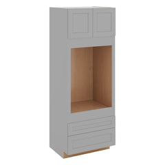 J&K Castle Grey S5 Single Oven w/Two (2) Bottom Drawers 33" W x 90" H x 27" D