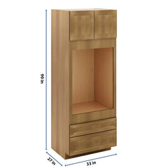 J&K Butterscotch B8 Single Oven w/Two (2) Bottom Drawers 33" W x 90" H x 27" D