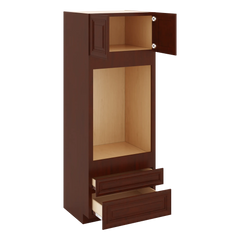 J&K Mahogany J5 Single Oven w/Two (2) Bottom Drawers 33" W x 90" H x 27" D