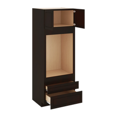 J&K Espresso K8 Single Oven w/Two (2) Bottom Drawers 33" W x 90" H x 27" D