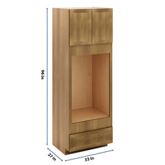 J&K Butterscotch B8 Double Oven w/One (1) Bottom Drawer 33" W x 96" H x 27" D