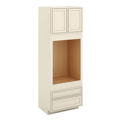 J&K Pearl Glazed H9 Single Oven w/Two (2) Bottom Drawers 33" W x 96" H x 27" D