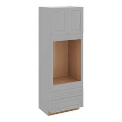 J&K Castle Grey S5 Single Oven w/Two (2) Bottom Drawers 33" W x 96" H x 27" D