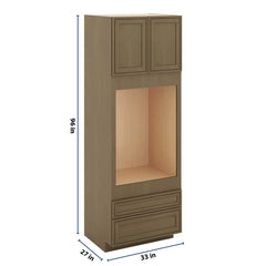 J&K Hazel H8 Single Oven w/Two (2) Bottom Drawers 33" W x 96" H x 27" D