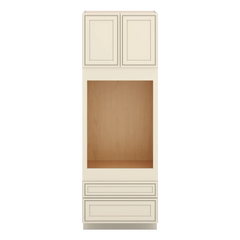 J&K Pearl Glazed H9 Single Oven w/Two (2) Bottom Drawers 33" W x 96" H x 27" D