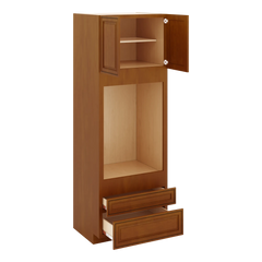 J&K Mocha Glazed K10 Single Oven w/Two (2) Bottom Drawers 33" W x 96" H x 27" D