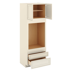 J&K Pearl Glazed H9 Single Oven w/Two (2) Bottom Drawers 33" W x 96" H x 27" D