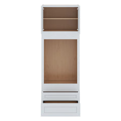 J&K White Shaker S8 Single Oven w/Two (2) Bottom Drawers 33" W x 96" H x 27" D