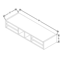 CNC Concord Fashion Ocean 36" W Organizer Cubby