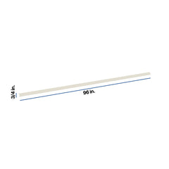 Modernform Cabinet Slim Dove White 96" W X 3/4" H X 3/4" D Bottom Outside Crown Molding