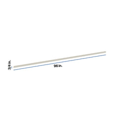Modernform Cabinet Slim Dove White 96" W X 3/4" H X 3/4" D Outside Crown Molding