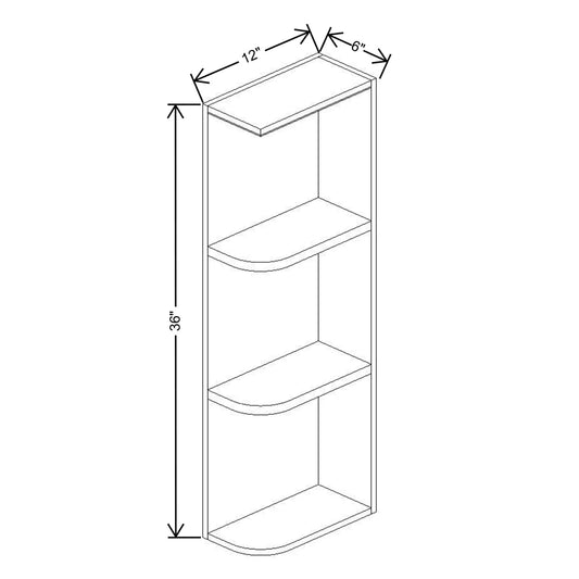 Fabuwood Allure Fusion Dove 06"W X 36"H Wall Open End