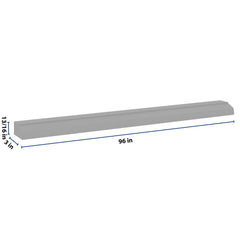 J&K Castle Grey S5 96" W Ogee Molding