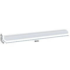 J&K White Shaker S8 96" W Ogee Molding