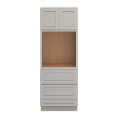 CNC Luxor Misty Grey 30" W X 84" H Double Door Oven Cabinet