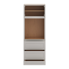 CNC Luxor Misty Grey 30" W X 84" H Double Door Oven Cabinet