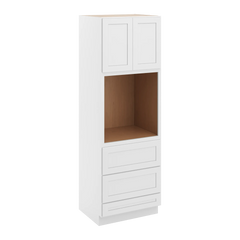 CNC Luxor 5-Piece White 30" W X 90" H Double Door Oven Cabinet