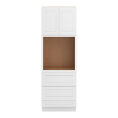 CNC Luxor 5-Piece White 30" W X 90" H Double Door Oven Cabinet