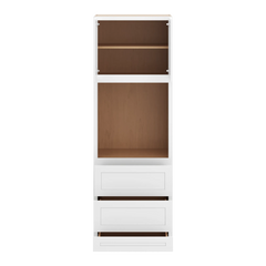 CNC Luxor 5-Piece White 30" W X 90" H Double Door Oven Cabinet