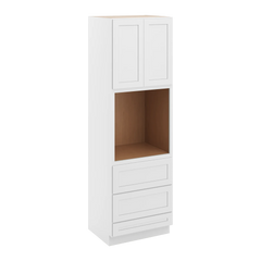 CNC Luxor 5-Piece White 30" W X 96" H Double Door Oven Cabinet