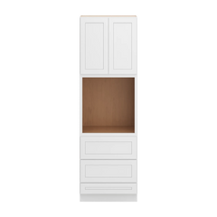 CNC Luxor 5-Piece White 30" W X 96" H Double Door Oven Cabinet