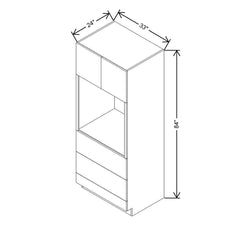 CNC Classic Milano Snow 33" W X 84" H Oven Cabinet