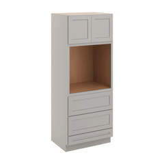 CNC Luxor Misty Grey 33" W X 84" H Double Door Oven Cabinet