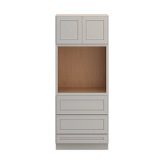 CNC Luxor Misty Grey 33" W X 84" H Double Door Oven Cabinet