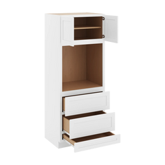 CNC Luxor 5-Piece White 33" W X 84" H Double Door Oven Cabinet