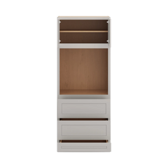 CNC Luxor Misty Grey 33" W X 84" H Double Door Oven Cabinet