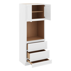 CNC Luxor 5-Piece White 33" W X 90" H Double Door Oven Cabinet